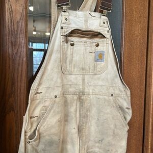 Vintage distressed Carhartt bibs